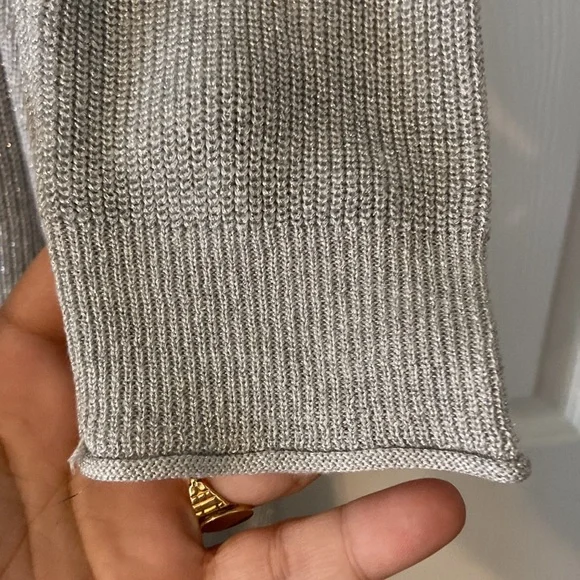 Midnight Velvet Cardigan size XL excellent condition length 37” color silver - Picture 6 of 12